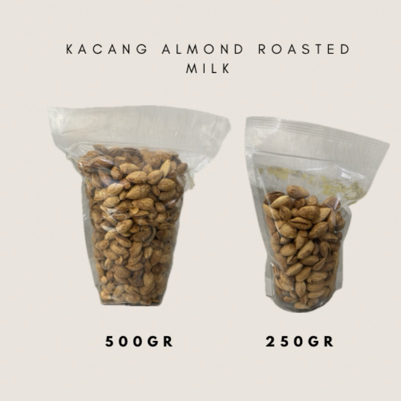 

Kacang Almond Roasted Arab Milk Premium 1kg Original