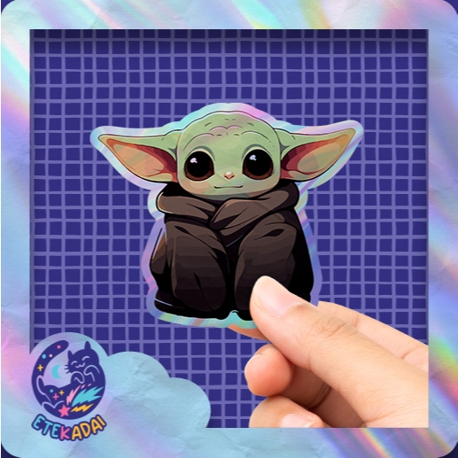 

Stiker Hologram Star Wars Baby Yoda 02