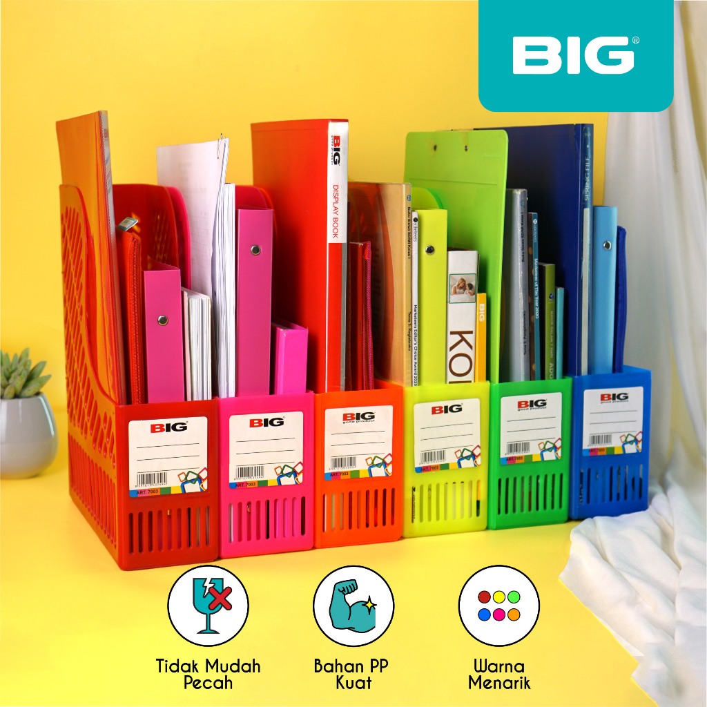 

BIG Box File/ File Keranjang/ Keranjang Penyimpanan Plastik Fluorescent BF-7003