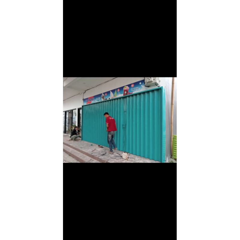 pintu harmonika folding gate baru