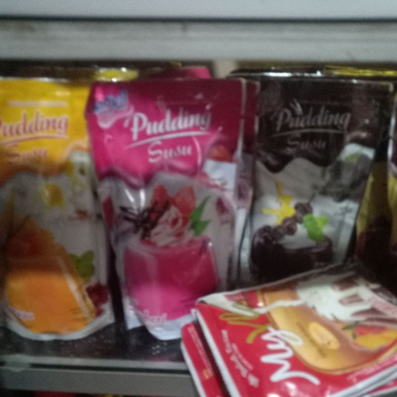 

puding susu nutrijel coklat.stroberi .mangga