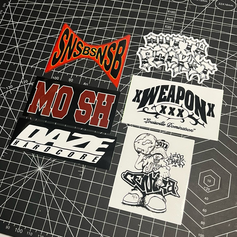 

STICKERPACK HARDCORE | SNSB DAZE CENTRA MOSH OUTTA POCKET | STIKER LAPTOP STIKER HELM STIKER TUMBLER