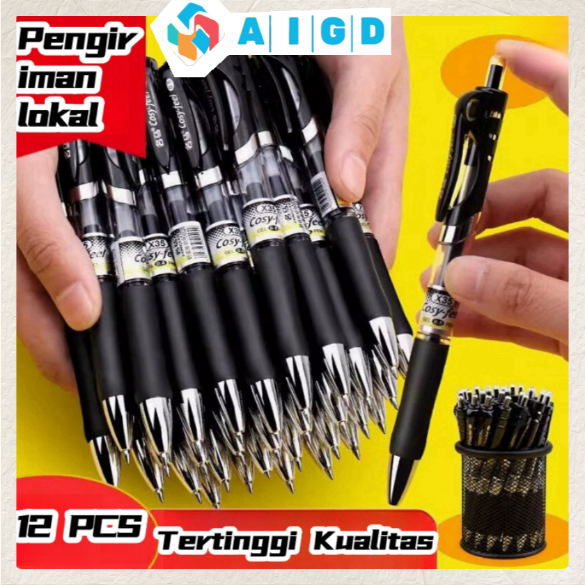 

【COD】Pulpen Gel 0.5 mm Pulpen Pencet Pulpen Mekanik Pencet Alat Tulis-1PCS