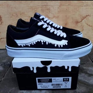 Sepatu Vns01 Oldskool X Misfits Black White BNIB Sepatu Sekolah Anak SD SMP SMA Sepatu Kuliah Pria S