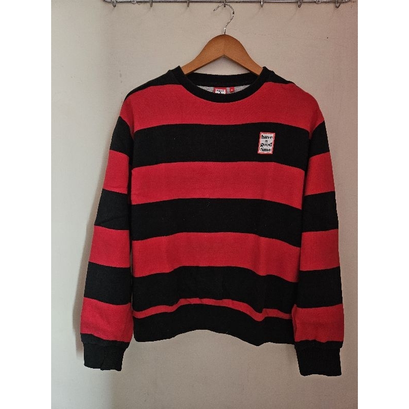 CREWNECK HAGT HAVE A GOOD TIME SALUR MERAH SECOND ORIGINAL