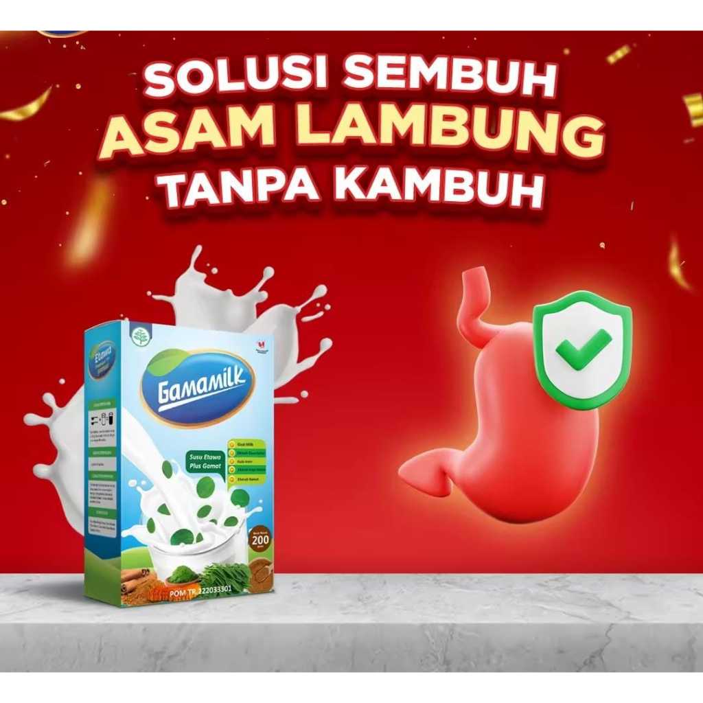 

PROMO ! GAMAMILK Susu Etawa Ekstrak Daun Kelor membantu meredakan Rematik dan Asam Urat HALAL & BPOM
