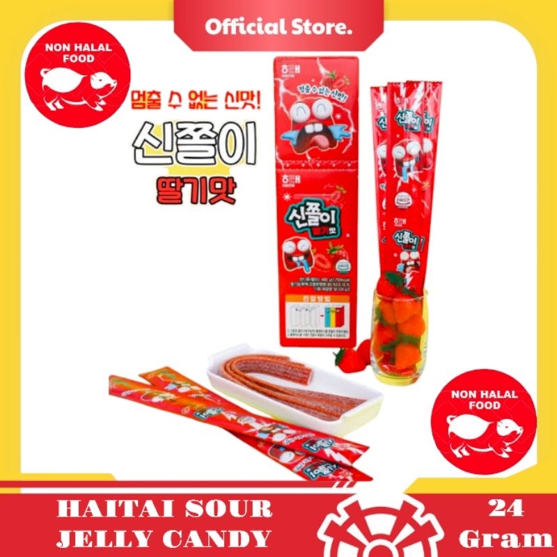 Non Halal Food Haitai Sour Jelly Candy 24 Gram