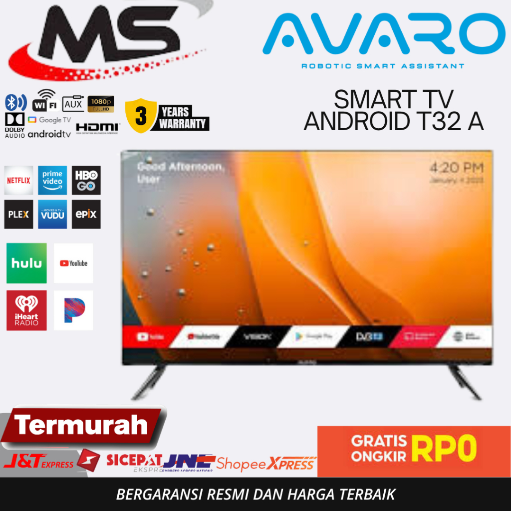 SMART TV ADVAN AVARO 32 inch Digital Smart Android TV HD DVB T2- Android 11