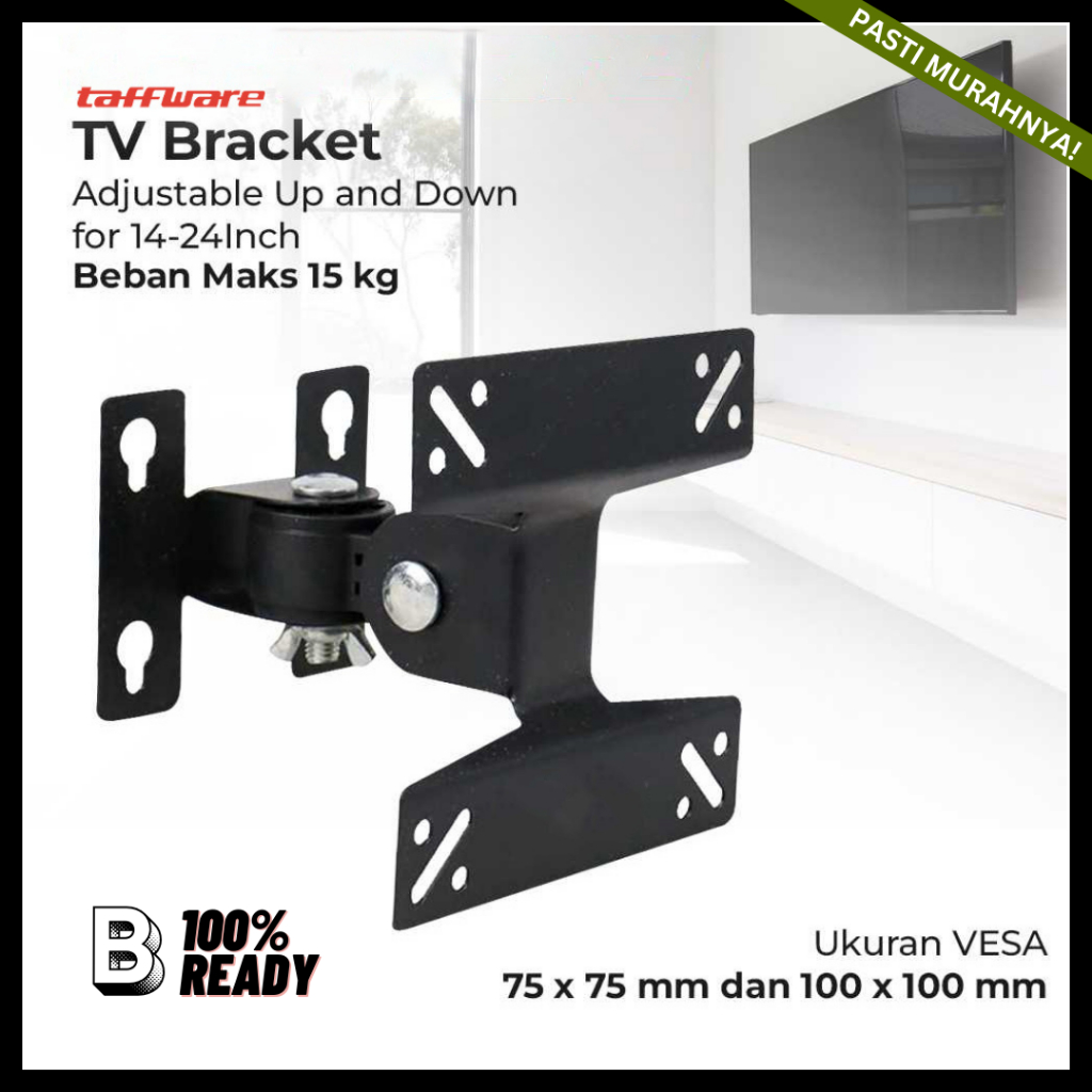 Bracket TV 24 Inch / BRACKET SWIVEL TV LED 100x100 14-24 Inch TV / Braket / Breket / Bracket LCD TV