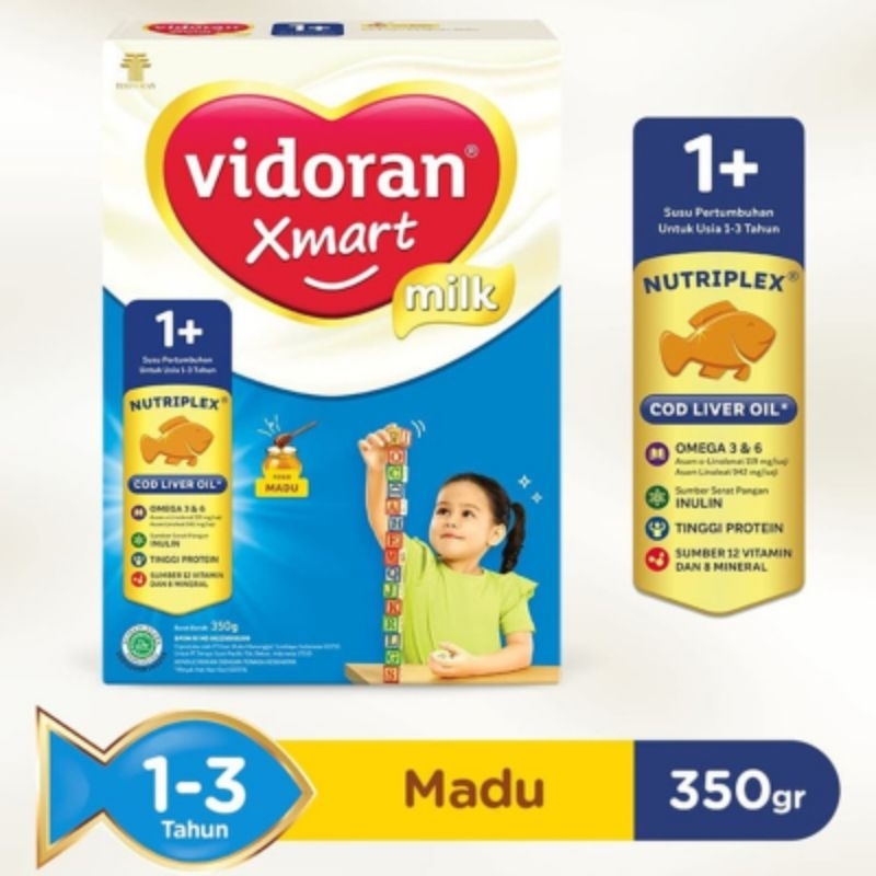 

vidoran Xmart 1+ Susu Pertumbuhan Anak 1-3 Tahun Madu 350 g