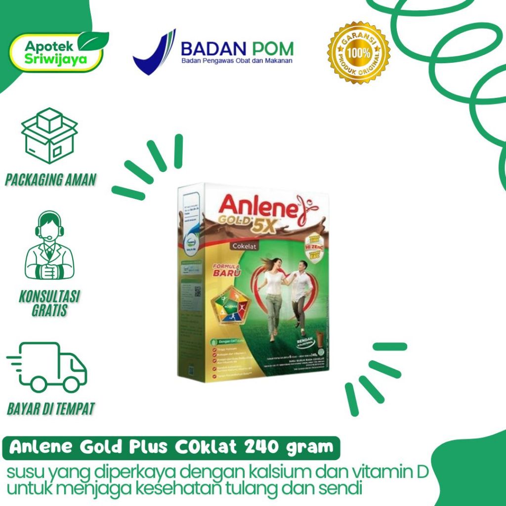 

Anlene Gold Plus Coklat 240 gram