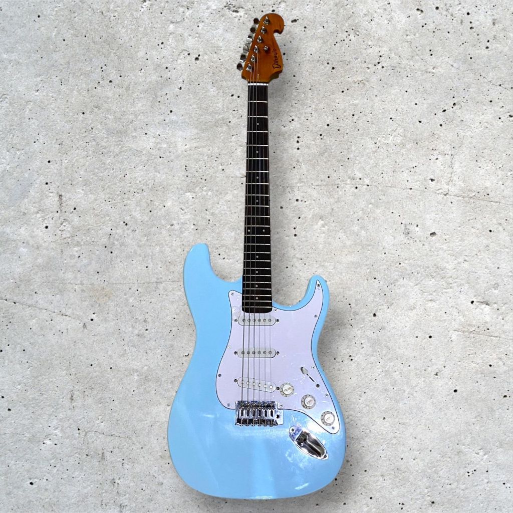 Gitar Listrik Difergio Leopard Model Strato Baby Blue Fingerboard Rosewood