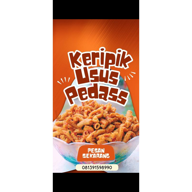 

keripik usus pedas