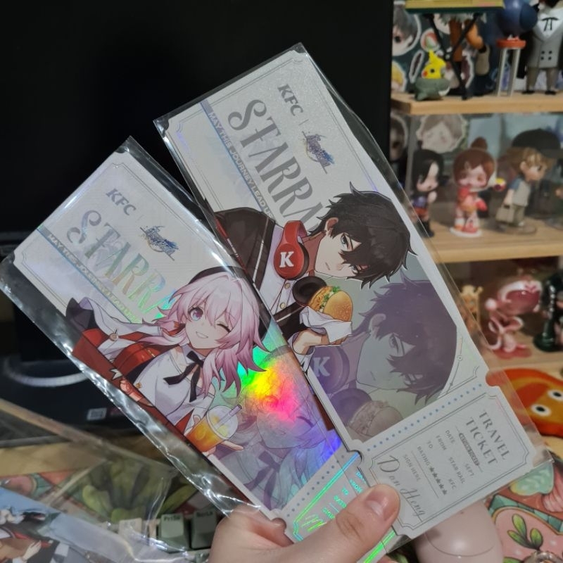 (READY) Honkai Star Rail KFC Collaboration Danheng & March 7th Hologram Ticket