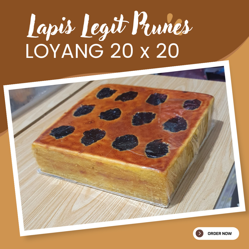 

Lapis Legit Wisman Wijsman Prunes Plum Khas Pontianak Loyang 20x20