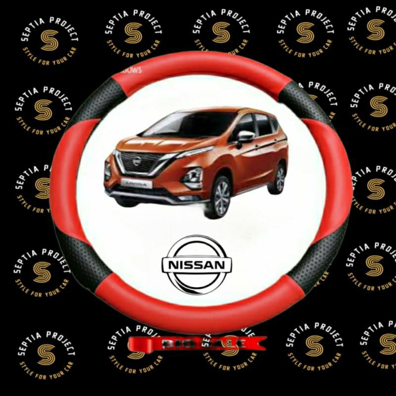 Sarung stir mobil Grand Livina, cover stir mobil Grand Livina, Bungkus stir minibus