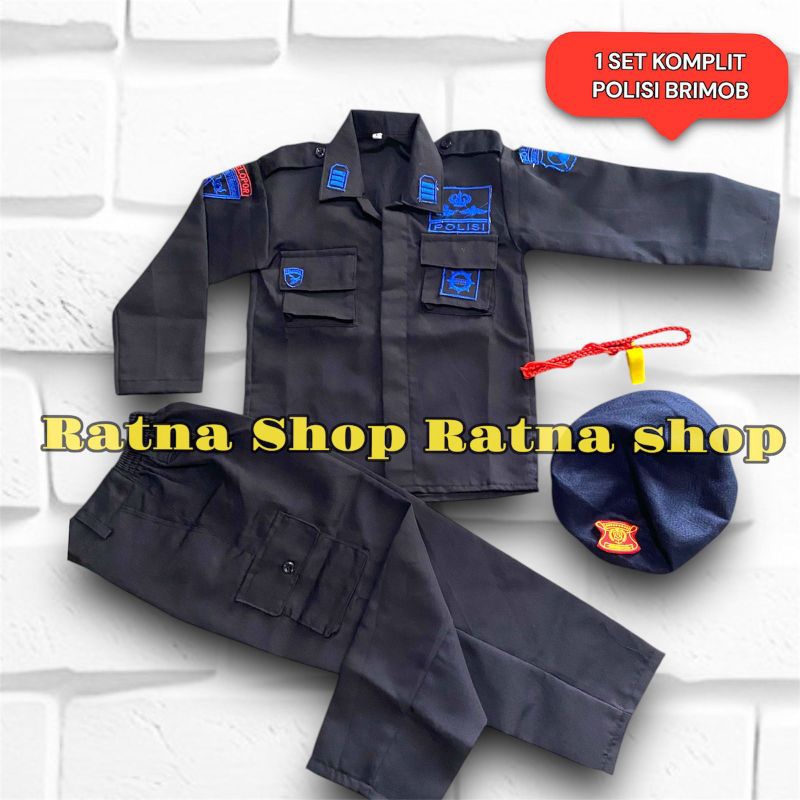 Baju BRIMOB anak, Baju BRIMOB PDL anak, Kostum BRIMOB