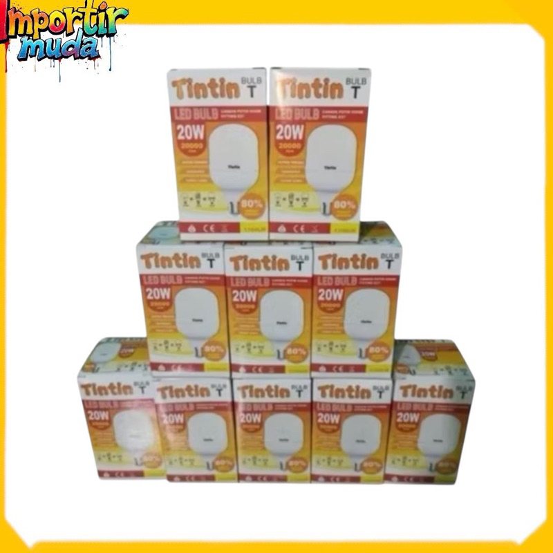 Paket 10 pcs Lampu Led TinTin 20 Watt lampu tintin 20 watt