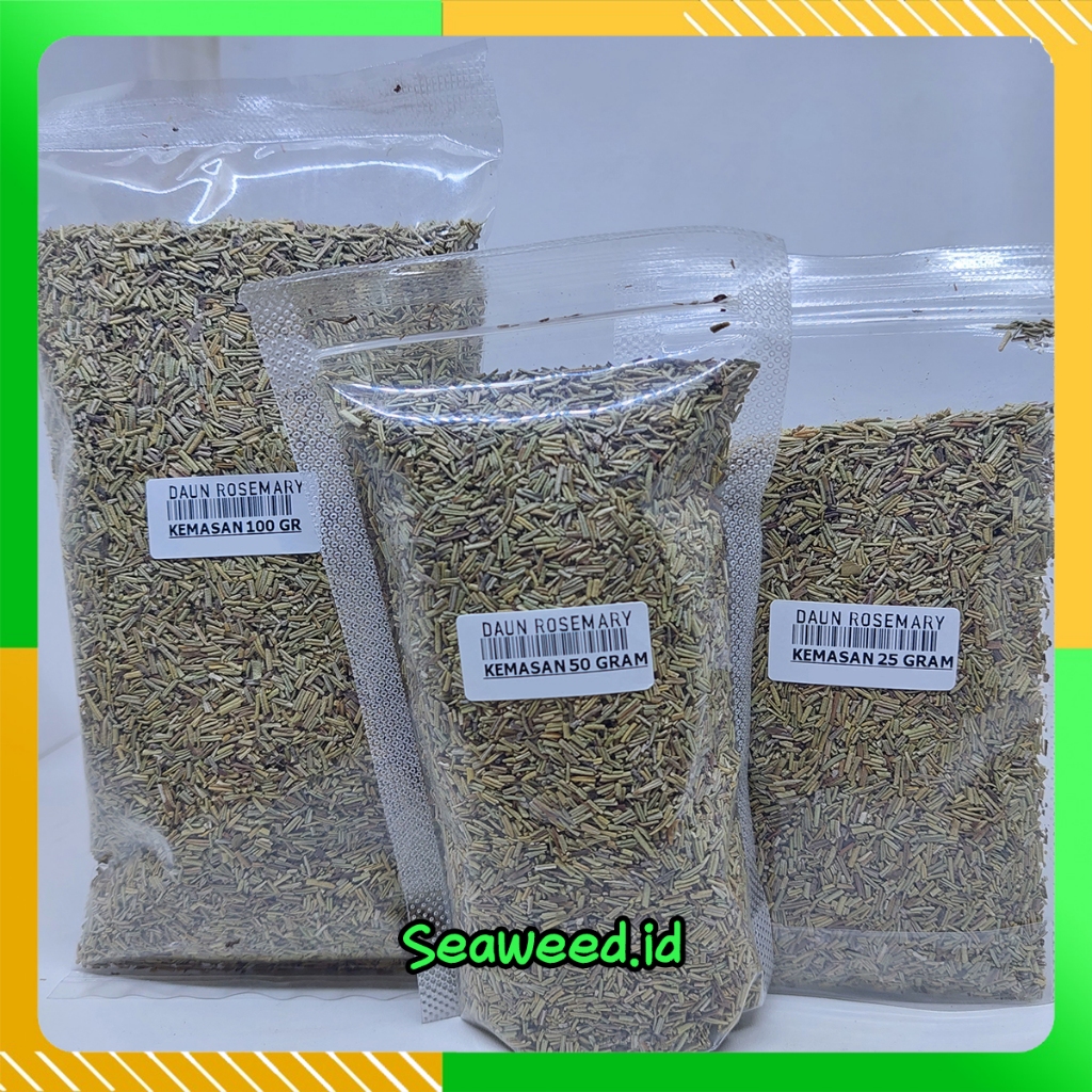 

Daun Rosemary Kering 25 Gram | 50 Gram | 100 Gram (rosemary leaves dried)