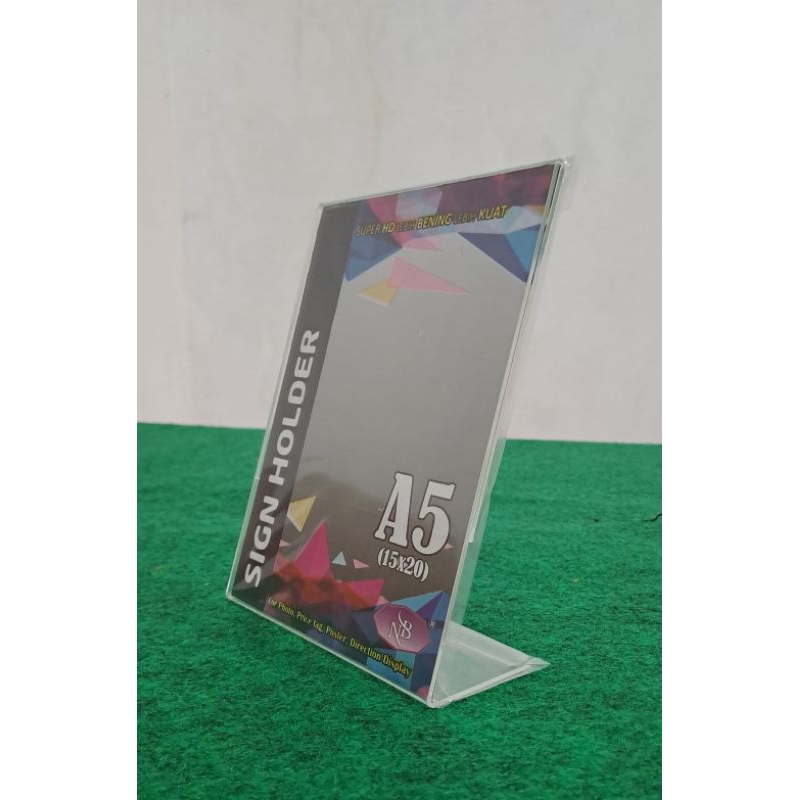 

Sign Holder Acrylic L - A5 (15x20cm)