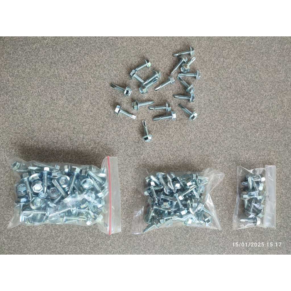 Baut Baja Ringan Sekrup Roofing 10x16