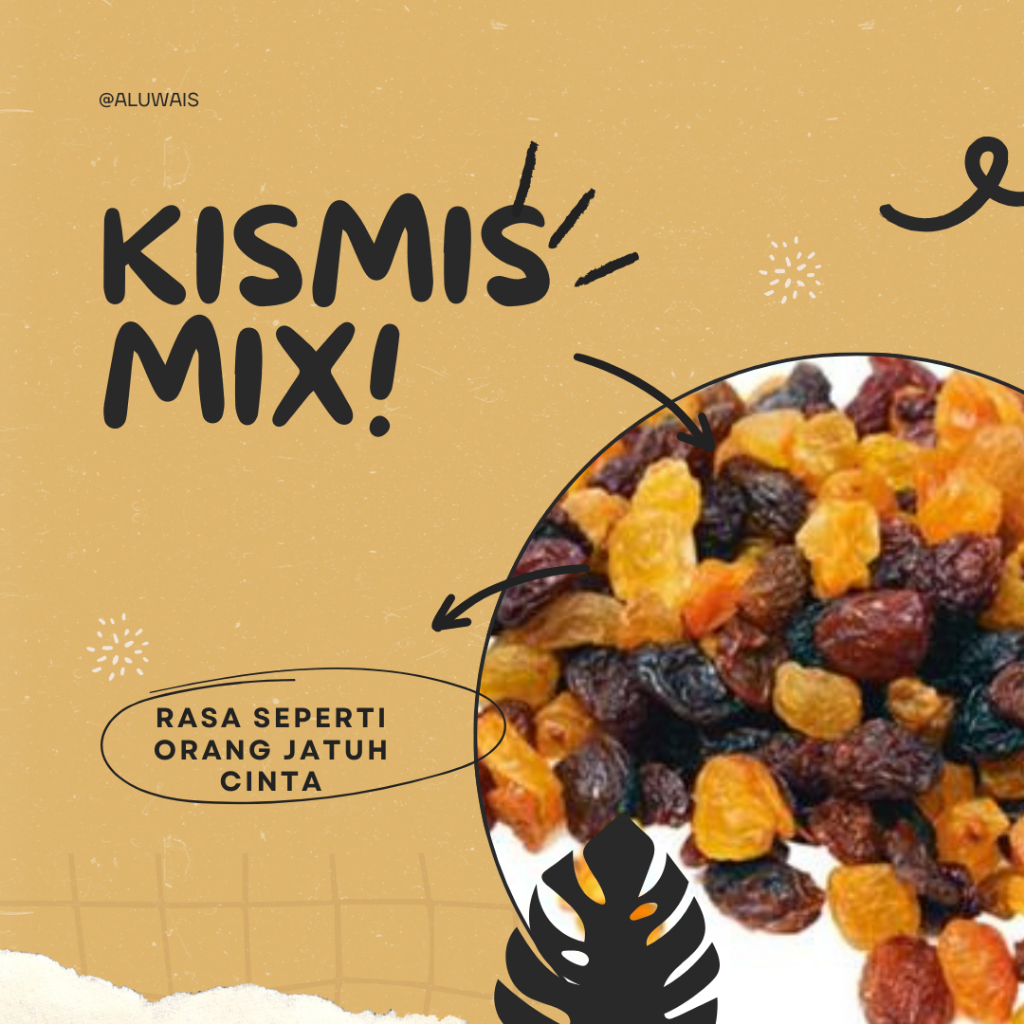 

Kismis Asam Manis Golden Raisin Enak & Fresh Cocok untuk olrh oleh Haji & Umroh Camilan Sehat