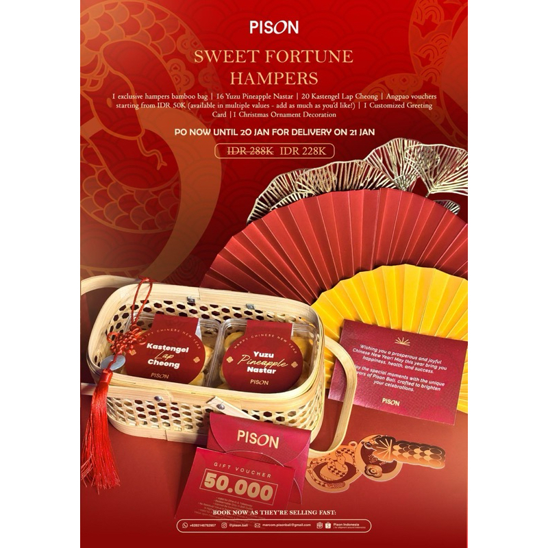 

PISON CHINESE NEW YEAR HAMPERS || SWEET FORTUNE HAMPERS || HAMPERS COFFEE || IMLEK HAMPERS