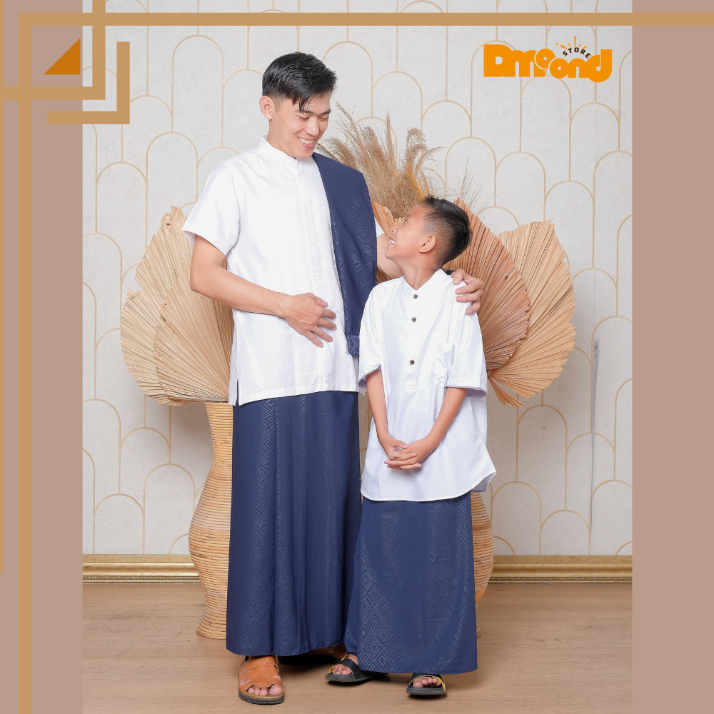 Sarung Anak Dan Dewasa / Sarung Instan Embose / Sarung Couple anak dan ayah