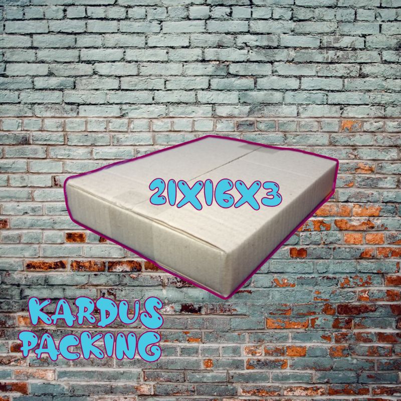 

kardus packing UK 21x16x3 kardus besar kardus kecil