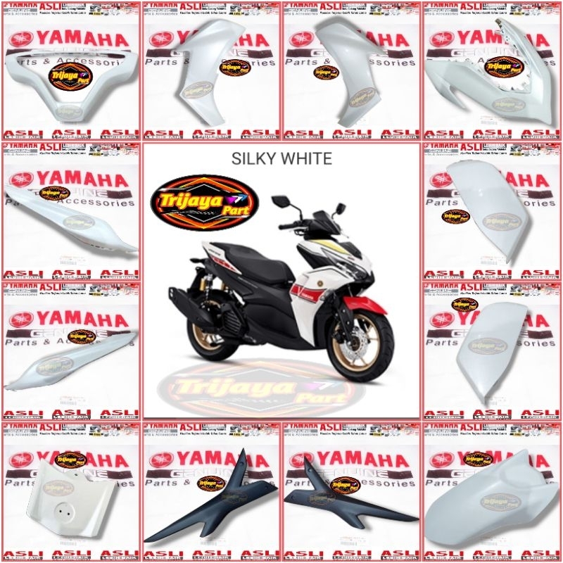 BODY BODY HALUS VARIAN PUTIH GE AEROX 155 CONNECTED 155 2021-2024 ORIGINAL YAMAHA