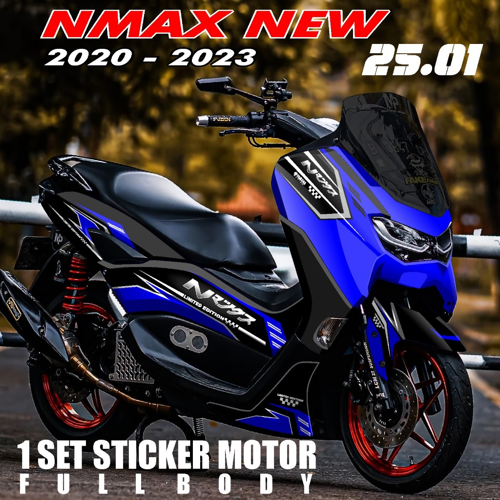 Decal DEKAL STICKER Nmax ALL NEW NMAX FULL BODY BODI TERBARU TERMURAH TER KEREN WARNA VIRAL POLOS SI