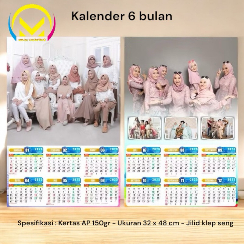 

KALENDER DINDING CUSTOM FOTO PERUSAHAAN | SOUVERNIR 2LBR (6BLN) 2025