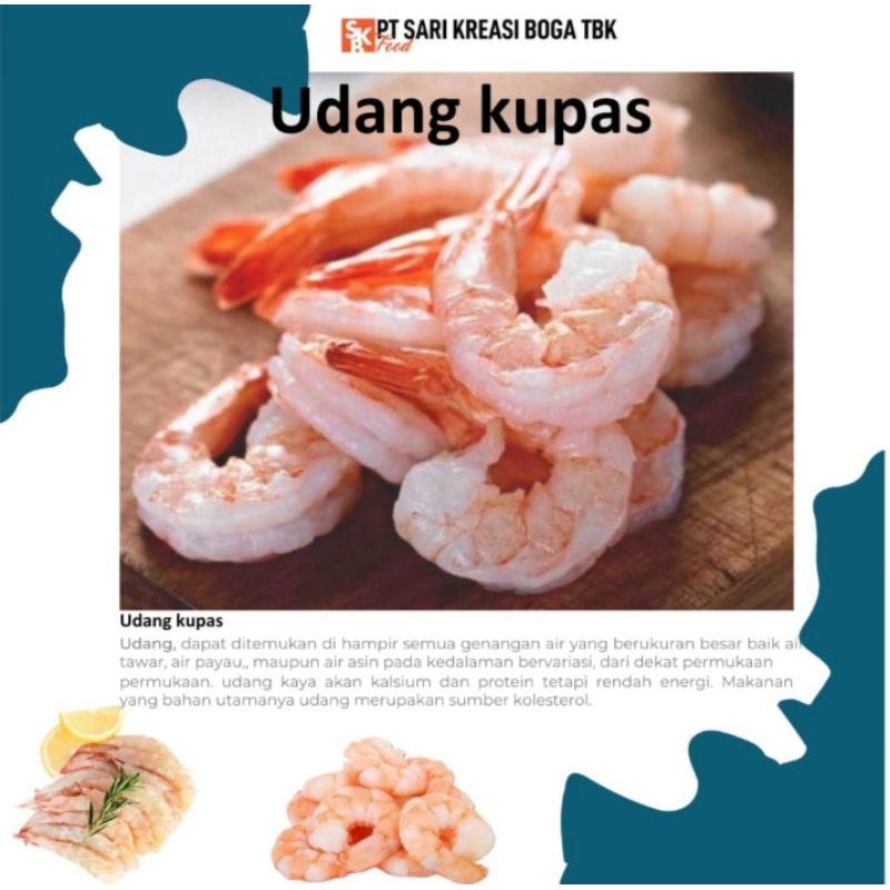 

Udang Kupas Ukuran S 500gram
