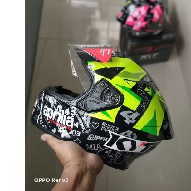 HELM KYT TT COURSE REPAINT ESPARGARO BLACK