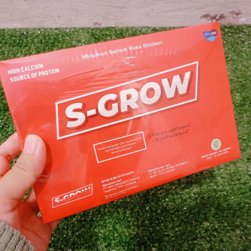 

S-GROW Stroberi Susu tinggi Kalsium 3 pack promo Susu Kalsium anak dan dewasa susu dewasa susu osteoporosis