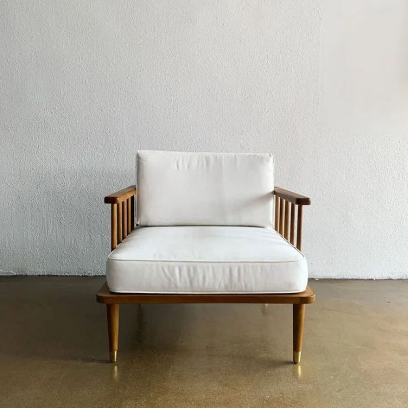 Kursi teras dudukan busa minimalis kayu jati