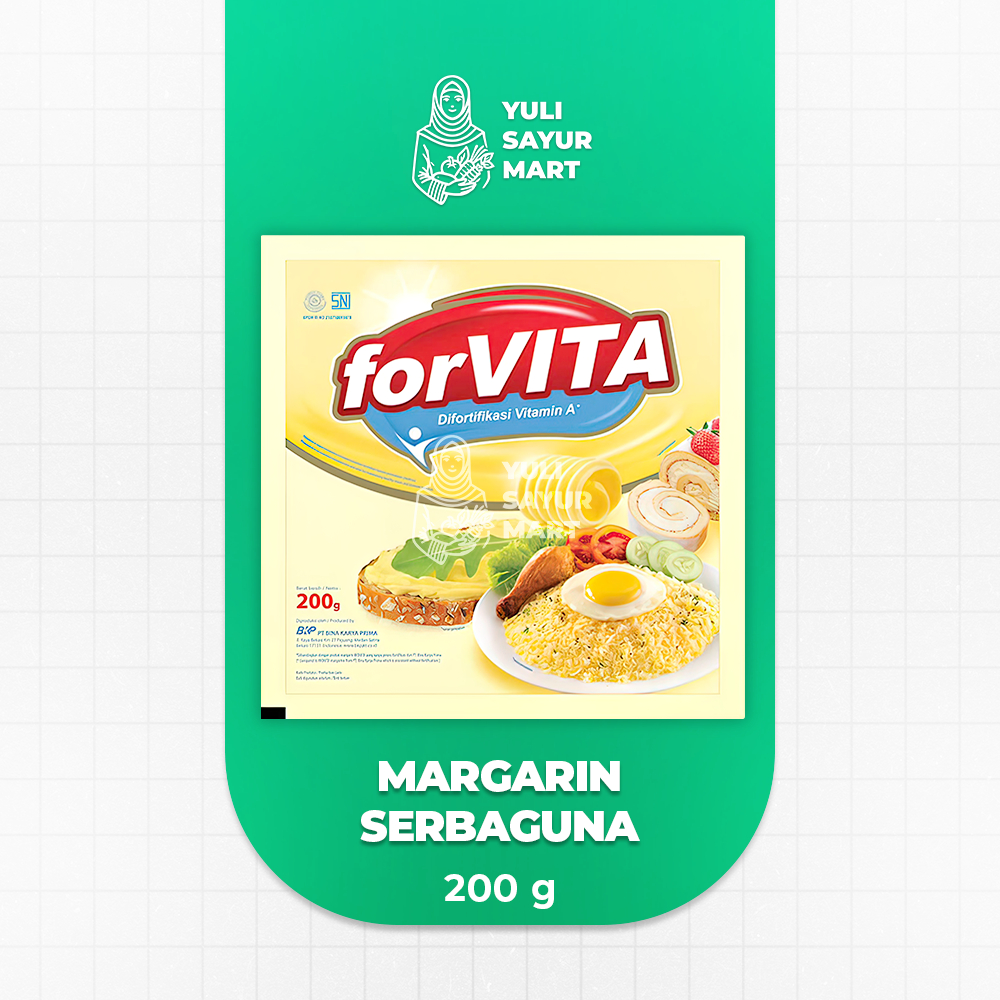 

Forvita Margarin Serbaguna 200g - Yuli Sayur Mart