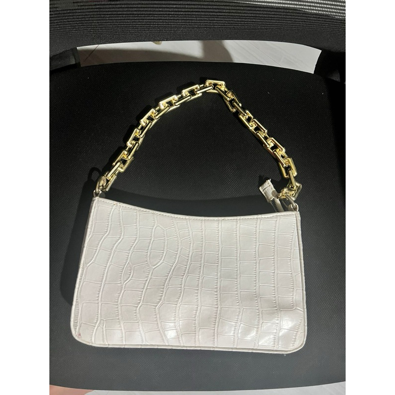 Hand Bag Preloved / Croco Chain Bag Preloved