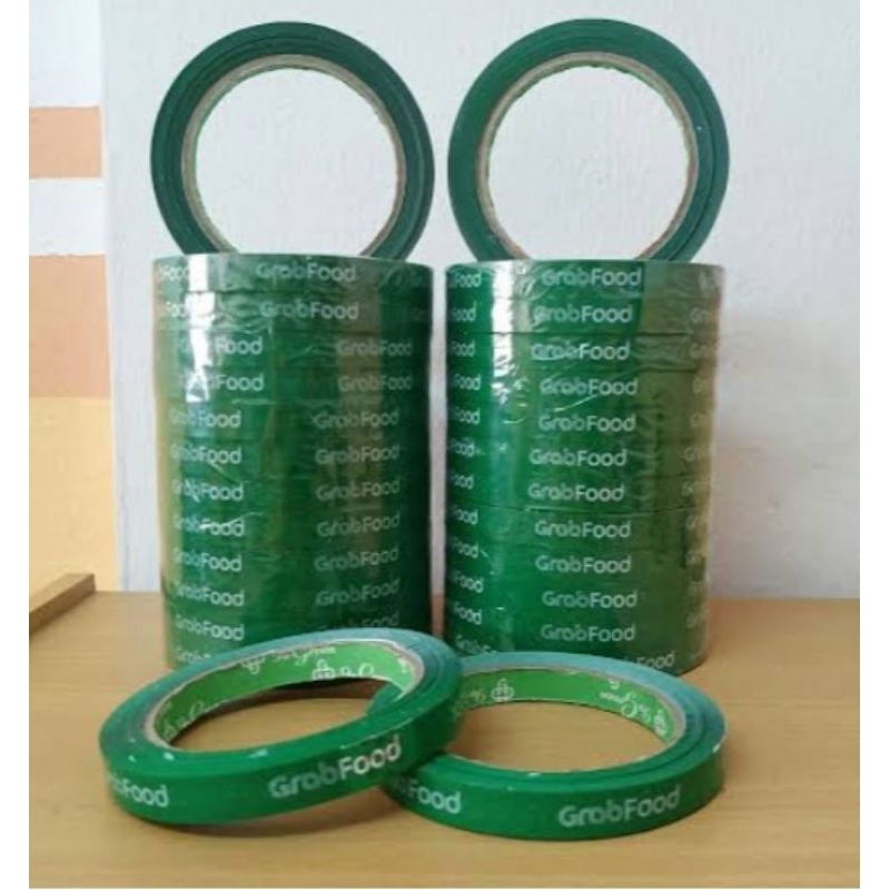 Lakban GrabFood/ Lakban makanan grab gojek/ Lem Perekat online food