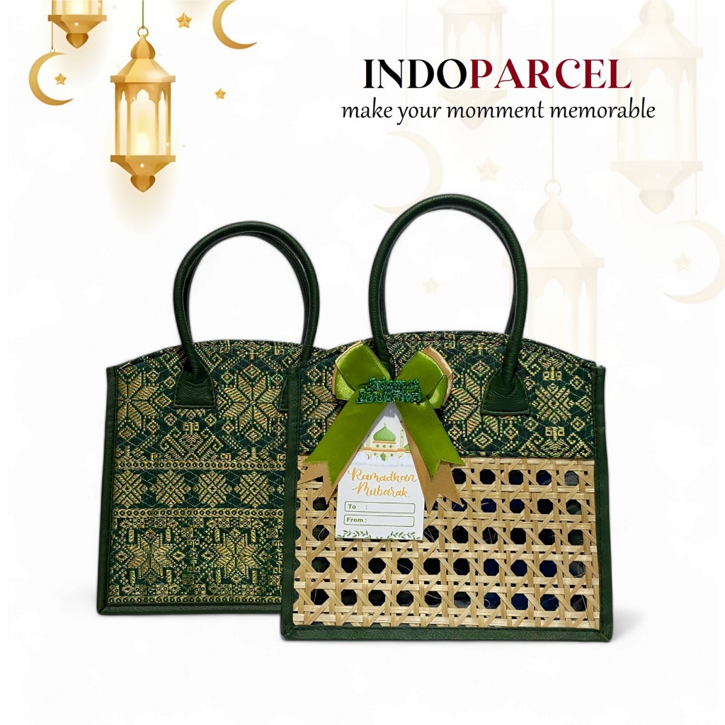 

RB INDOPARCEL - Tas Hampers Goodie Bag Ramadhan Kain Songket Tas Hampers Lebaran Tas Bingkisan Gift