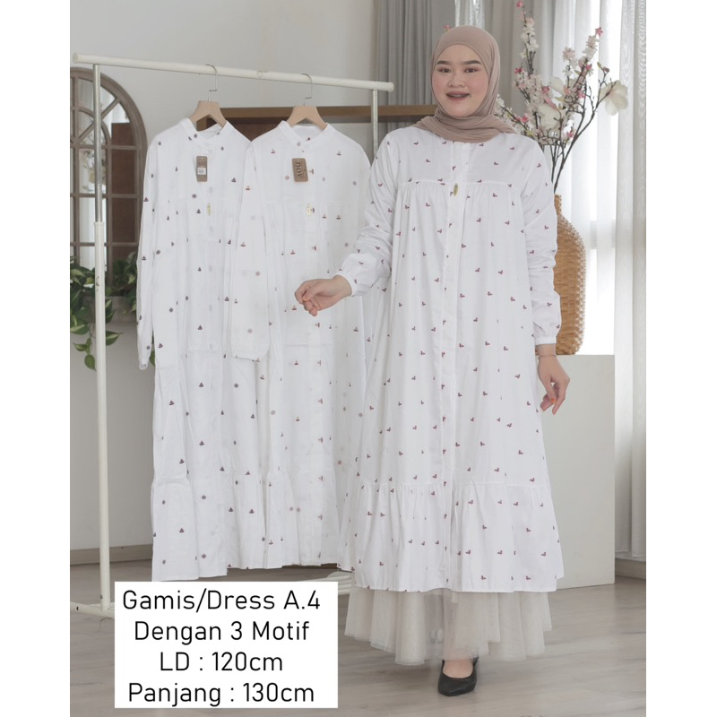 Gamis big size jumbo Gaun Dress LD 120 cm