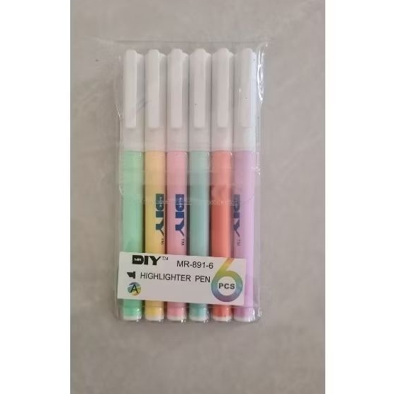 

Spidol Highlighter Pen, Spidol Warna Stabilo 6 Pcs