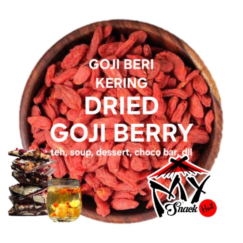 

GOJI BERRY KERING 50GR BUAH WOLF BERI TOPPING SMOOTHIE TEH PUDDING COKLAT BAR SOUP SUP SEHAT PREMIUM