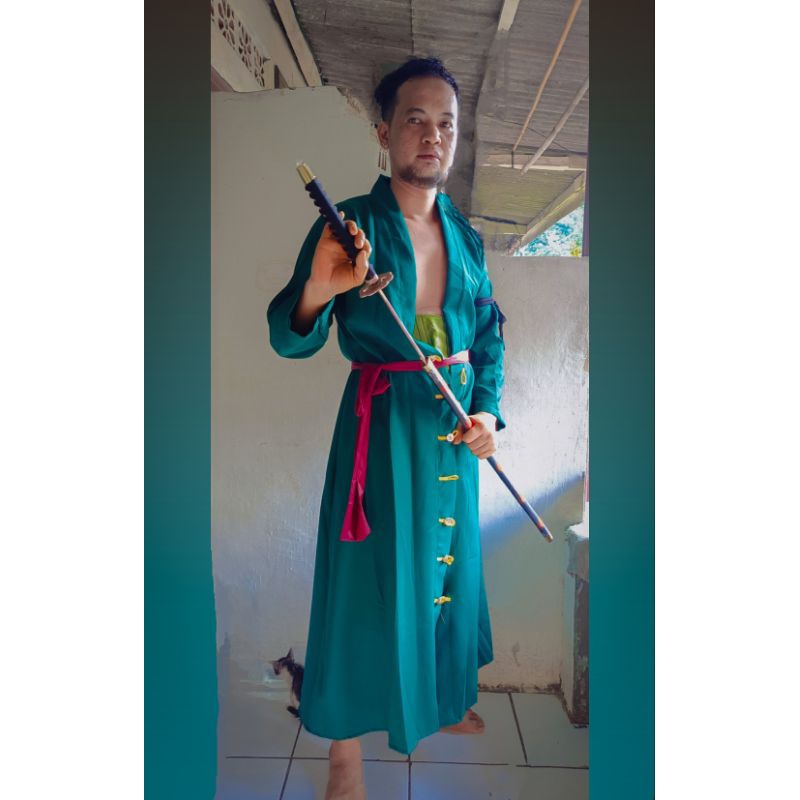 RENTAL KOSTUM ANIME RORONOA ZORO HIJAU