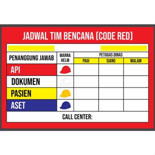 Papan Code Red Akrilik Siap Pakai Papan Code Red Surabaya Custom