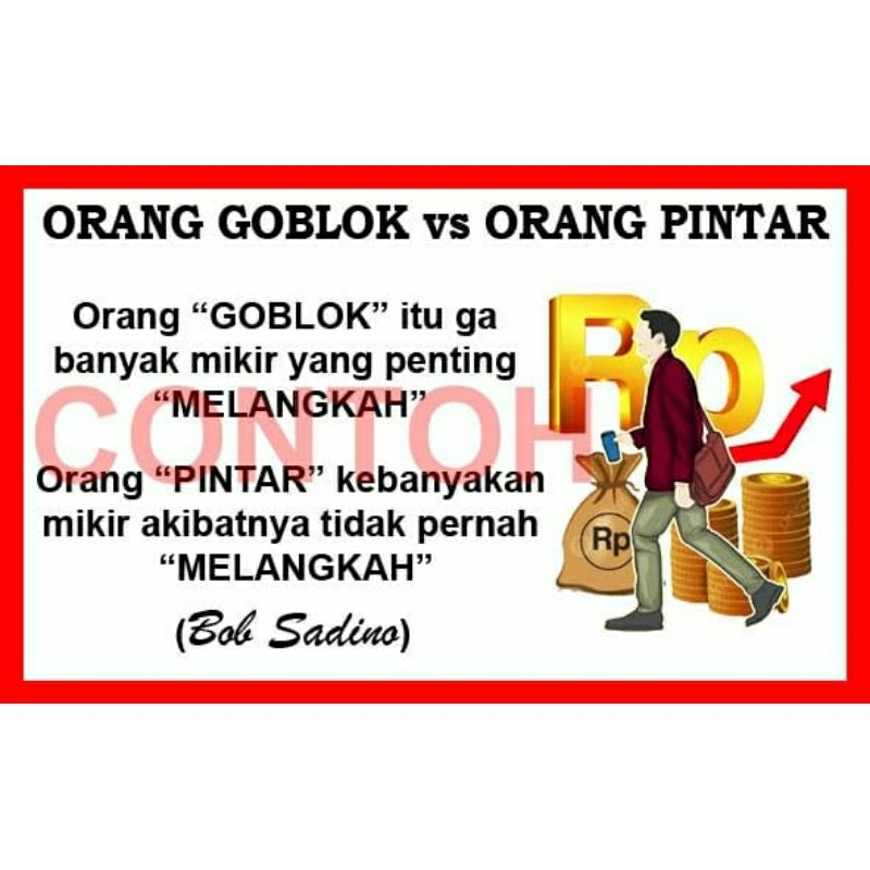 

stiker motivasi bisnis untuk sampul buku