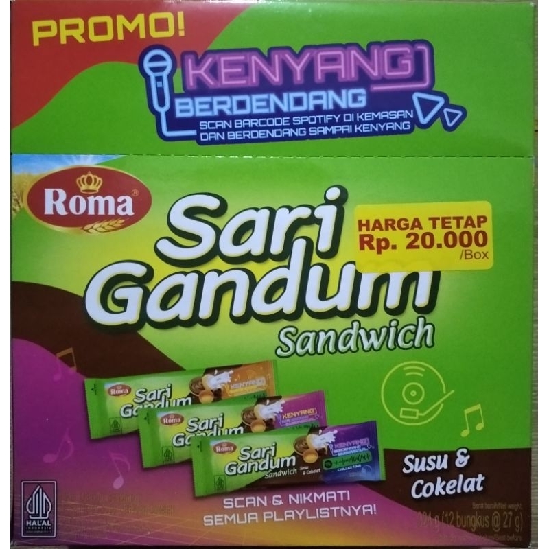 

Roma Sari Gandaum Sandwich