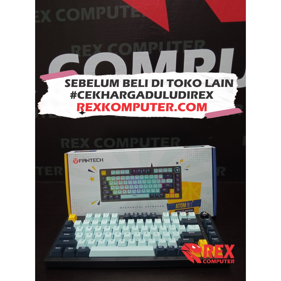 Fantech ATOM81 MK875V2 Mizu Edition - Keyboard Mekanik 75%