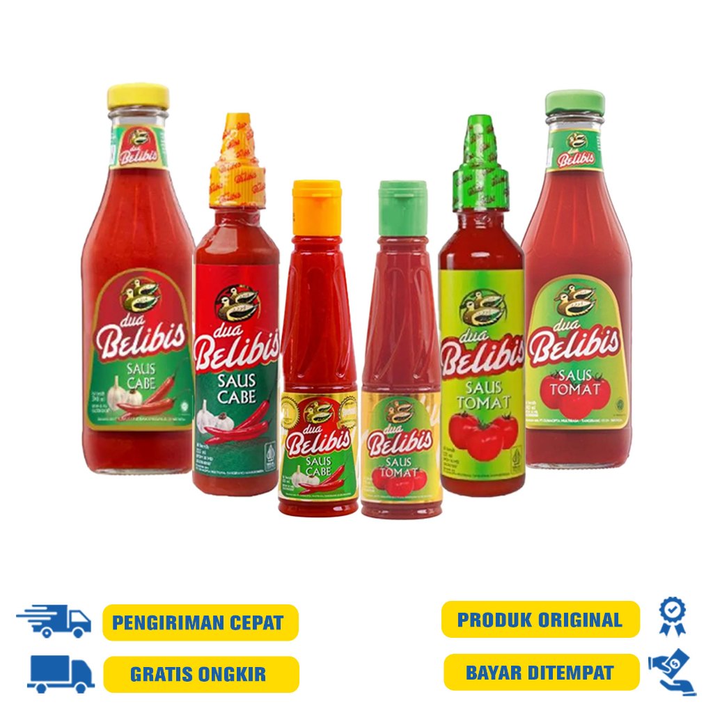 

Saus Dua Belibis - Saos Tomat | Saos Cabe Botol - 135 ML | 235 ML | 340 ML
