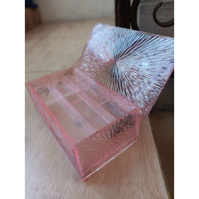 Kotak Perhiasan Acrylic Jadul Tebal